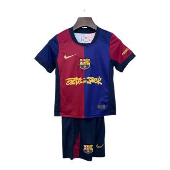 25/26 Kit Bambino Barcelona Home x Cactus Jack